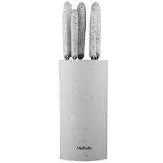 Set of spoons ARDESTO Gemini, 6pcs, stainless steel, plastic, grey 767637177955