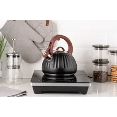 Teapot ARDESTO Gemini, 2.5l, stainless steel, black 674012410388, 4 image
