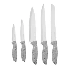 Set of spoons ARDESTO Gemini, 6pcs, stainless steel, plastic, grey 767637177955, 3 image