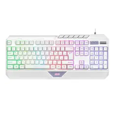 Keyboard 2E GAMING Membrane keyboard KG315 110key, USB-A, EN/RU, RGB, white