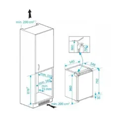 Built-in refrigerator BEKO B 1752 HCA b100, 3 image