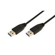 Logilink CU0038 USB 3.0 Cable AM to AM black 1m
