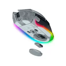 Mouse Razer Mouse Basilisk V3 Pro 35K, RGB, USB-A/WL/BT, Phantom White Ed., 4 image
