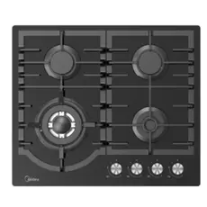 The surface of the MIDEA MG696TGB stovetop