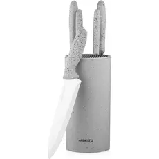 Set of spoons ARDESTO Gemini, 6pcs, stainless steel, plastic, grey 767637177955, 2 image