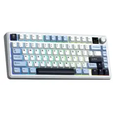 Keyboard AULA F75MAX Gasket Wireless Mechanical Keyboard White/Blue/Purple (Reaper Switch), 3 image