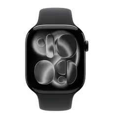 Smartwatch Apple Watch Series 11 GPS 42mm Jet Black Aluminium Case with Black Sport Band - S/M (MEQT4RK/A)