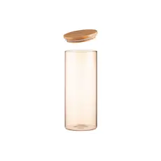 Ardesto Jar Golden Moon, 1000ml, glass, bamboo, round, golden, 4 image
