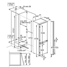 Built-in refrigerator Electrolux LNA6LE18S, 4 image