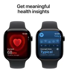 Smartwatch Apple Watch Series 11 GPS 42mm Jet Black Aluminium Case with Black Sport Band - S/M (MEQT4RK/A), 5 image