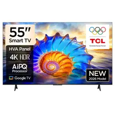 TCL 55V6D Google TV 4K HDR10 WiFi5 BT5.2 Dolby Audio 10W 200X200