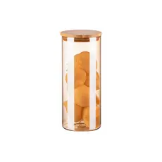 Ardesto Jar Golden Moon, 1000ml, glass, bamboo, round, golden, 2 image
