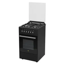 Cooker Oz OE 5040 BL / 4Gas / Electric Oven / 50x50x85cm / FFD / Matte Black