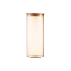 Ardesto Jar Golden Moon, 1000ml, glass, bamboo, round, golden, 3 image