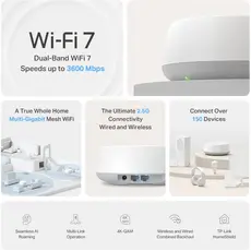 TP-link Deco BE25(1-pack) BE3600 Whole Home Mesh WiFi 7 System, 3 image
