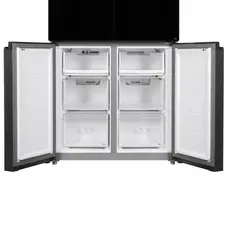 Refrigerator ARDESTO multi-door, 177.5x86x75, 4 doors, A++, NF, fresh zone, black (glass), 8 image