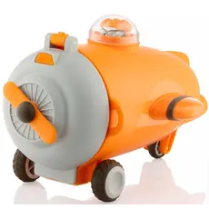 Water bottle Ardesto Bottle Plane 550ml, plastic, orange, 2 image