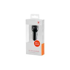 Car Charger 2E ACR18WQC Car Charger Dual USB (30W) Type-C PD, USB 2.4A, Black, 3 image