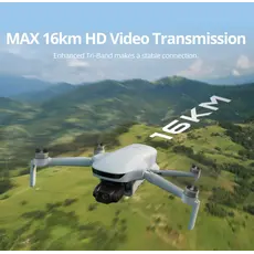 Drone Potensic Drone ATOM 3 Screen Remote (Fly More Combo) AI Tracking Grey PixSync 5.0, 3 Batteries, Grey, 6 image