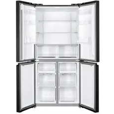 Refrigerator ARDESTO multi-door, 177.5x86x75, 4 doors, A++, NF, fresh zone, black (glass), 4 image