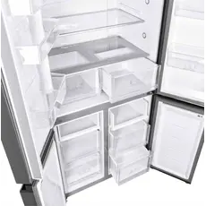 Refrigerator ARDESTO multi-door, 177.5x86x75, 4 doors, A++, NF, fresh zone, black (glass), 5 image