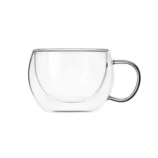 Latte glasses set ARDESTO Double wall borosilicate glass mug set Ardesto, 300 ml, 2 pcs