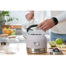Electric kettle ARDESTO Toaster Lilac Dream, 800W, metal, 2 slots, purple+silver, 6 image