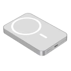 Portable Charger Celly MAGSAFE PB MATCH 5000MAH WHITE