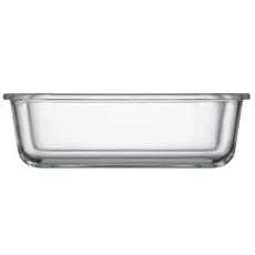 Ardesto Food storage container Gemini 1.06l, borosilicate glass, plastic, rectangular, transparent, 4 image