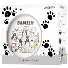 Ardesto Set of dishes Family, 3pcs, new bone china, 6 image
