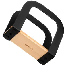 Ardesto Midori Napkin holder 12х4.5х12cm, metal, bamboo, black, 2 image