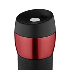 Thermos ARDESTO Travel mug Easy travel 450 ml, red, silicone, s/s, 4 image