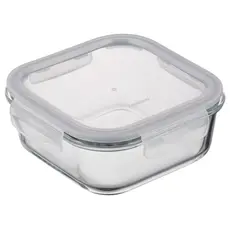 Container Ardesto Food storage container Gemini 1.23l, borosilicate glass, plastic, square, transparent