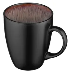 Cup Ardesto Mug Bolzano, 380ml, ceramic, black-brown, 3 image