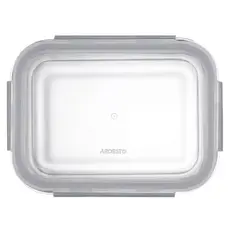 Ardesto Food storage container Gemini 1.06l, borosilicate glass, plastic, rectangular, transparent, 3 image