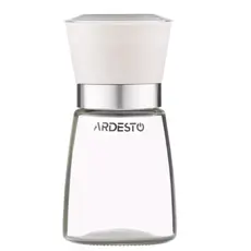 Ardesto Salt and Pepper Mill Gemini, 180ml, glass, plastic, transparent, beige, 3 image
