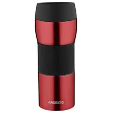 Thermos ARDESTO Travel mug Easy travel 450 ml, red, silicone, s/s
