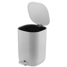 Trash can ARDESTO Step bin Vigor, 3l, polypropylene, grey 767637180733, 3 image