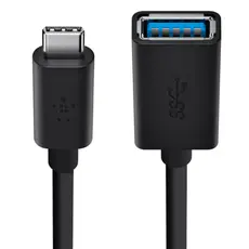 Belkin Adapter USB-C > USB-AF, 0.14m, black, 3 image