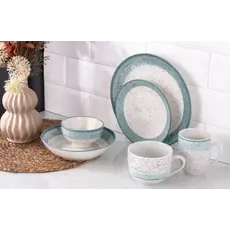 ARDESTO Mug Siena, 500ml, porcelain, white-blue 767637177573, 3 image