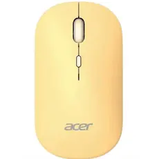 Acer Mouse wireless dual mode 2.4GHz and BT5.2, 4 buttons, AMR130, Yellow