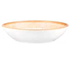 Ardesto Soup Plate Siena, 790ml, 20cm, porcelain, white-yellow 767637177535