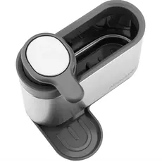 Soap dispenser Ardesto Detergent organizer Minimalism, 8x12.7x16cm, plastic, stainless steel, grey, 2 image