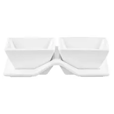 Set for snack, 3pcs, porcelain, white, 4 image