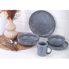 Plate ARDESTO Loreto, 27cm, porcelain, gray 767637176071, 4 image