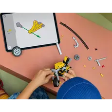 LEGO Constructor Technic Yellow Motorcycle, 4 image
