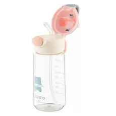 Water bottle Ardesto Bottle Bear 550ml, plastic, pink, 3 image