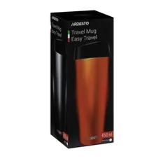 Thermos ARDESTO Travel mug Easy travel 450 ml, orange, s/s, 7 image