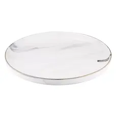 Ardesto Dinner plate Marmo, 27cm, ceramics, white, 3 image