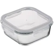 Container Ardesto Food storage container Gemini 0.31l, borosilicate glass, plastic, square, transparent